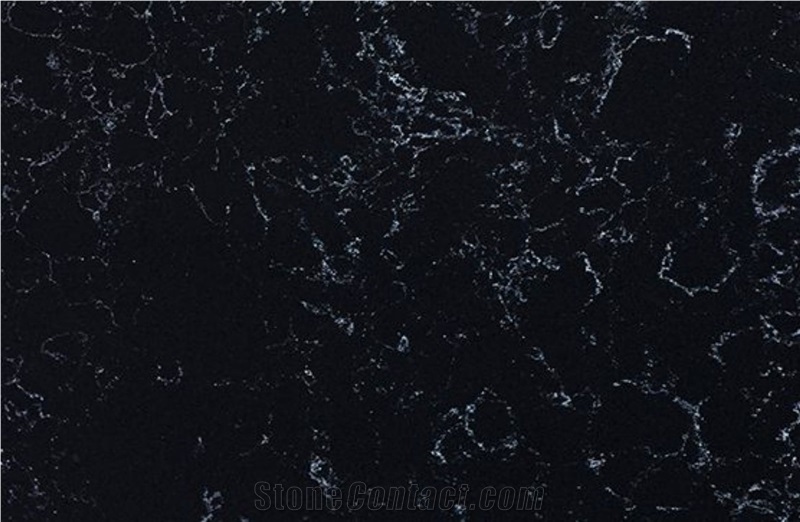 Milky Way Black Quartz Slabs