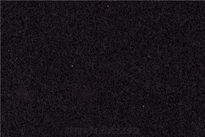 Nero Black Quartz Slabs