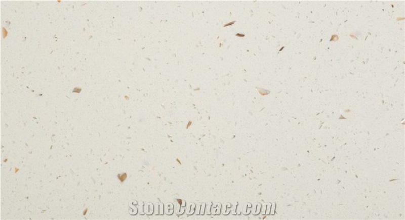 Spring White Quartz Slabs