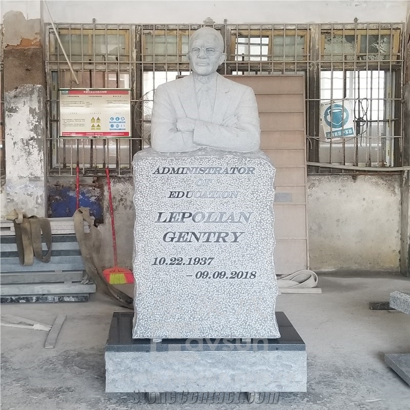 Customized Human Head To Chest Bust Memorial Monument