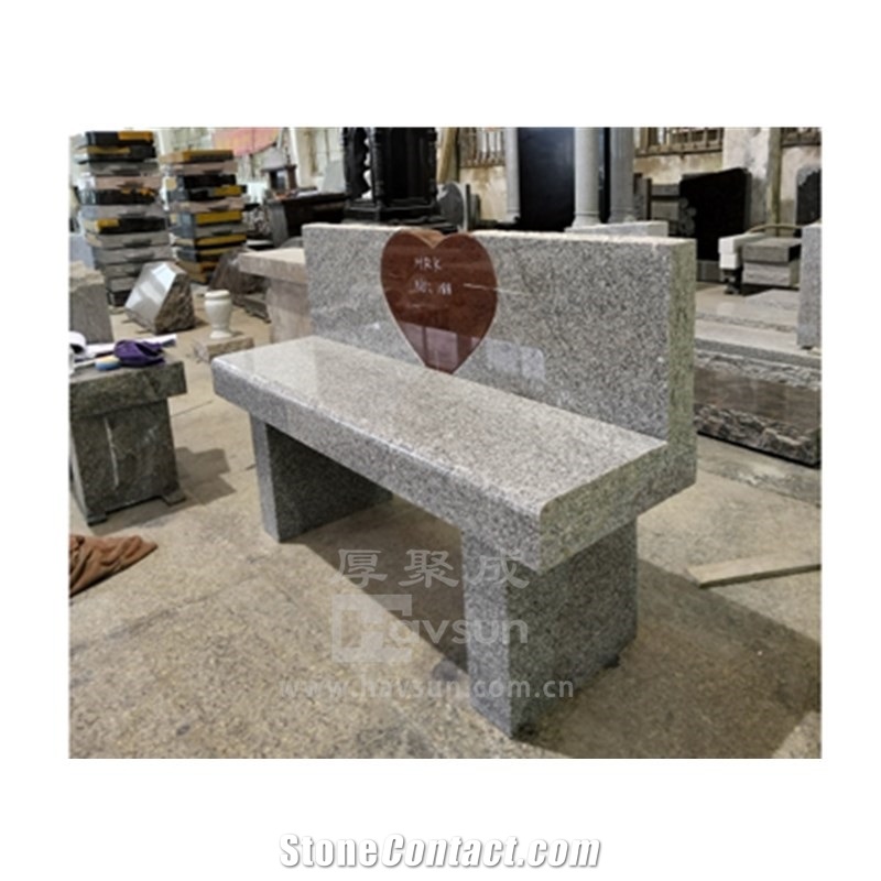 Garden Back Rest Chair Heart Design Monumental Bench