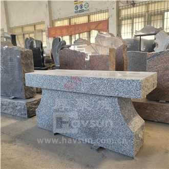Many Colors Available Pedestal Cemetery Bench