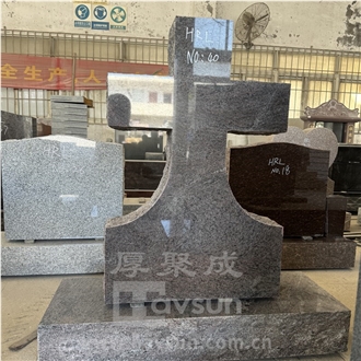 Many Colors To Choose Marble And Granite Cross Headstone