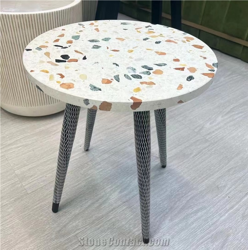Multicolor Terrazzo Slabs & Tiles For Tabletops