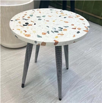 Multicolor Terrazzo Slabs & Tiles For Tabletops