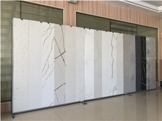 Pure Calacatta Quartz Slabs & Tiles With High Quality