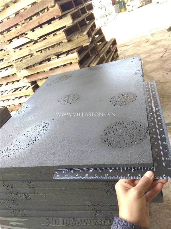 Classic Grey Lava Sandblasted Tiles