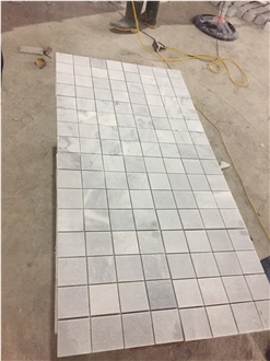 Light Silver Crystallized Marble Floor Tiles
