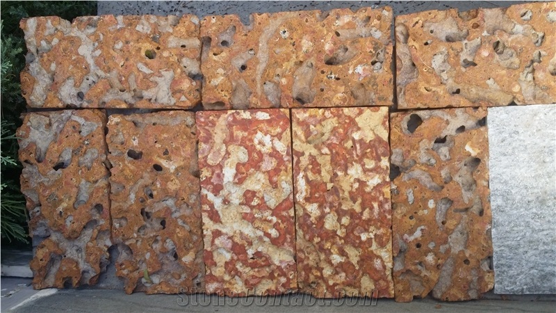 Red Lavastone For Exterior Projects Tiles