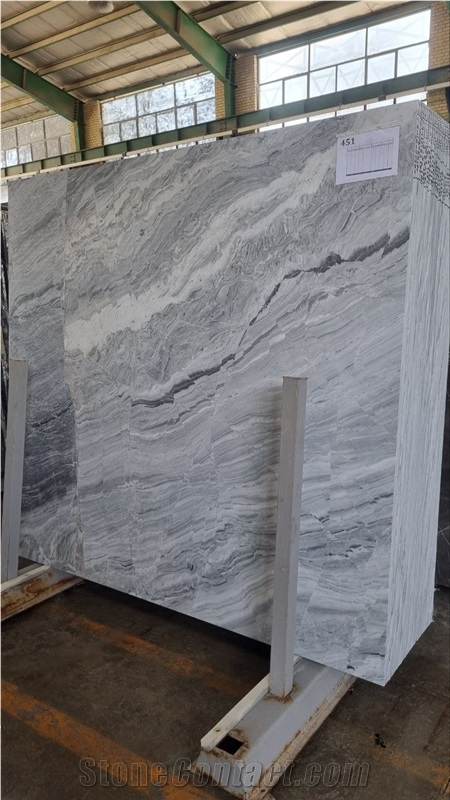 Silver Grey Marble Slabs