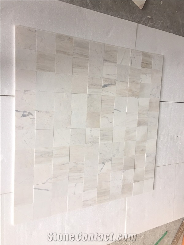 Wooden Vein White Marble 10X10x2 Tiles