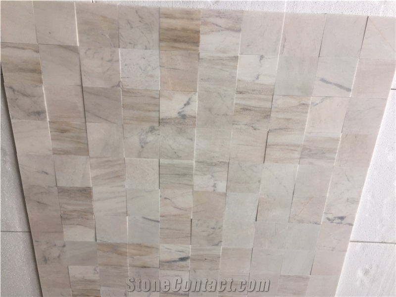 Wooden Vein White Marble 10X10x2 Tiles