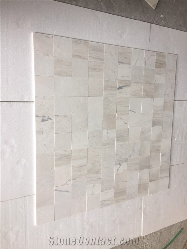 Wooden Vein White Marble 10X10x2 Tiles