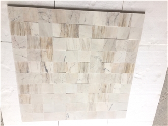 Wooden Vein White Marble 10X10x2 Tiles