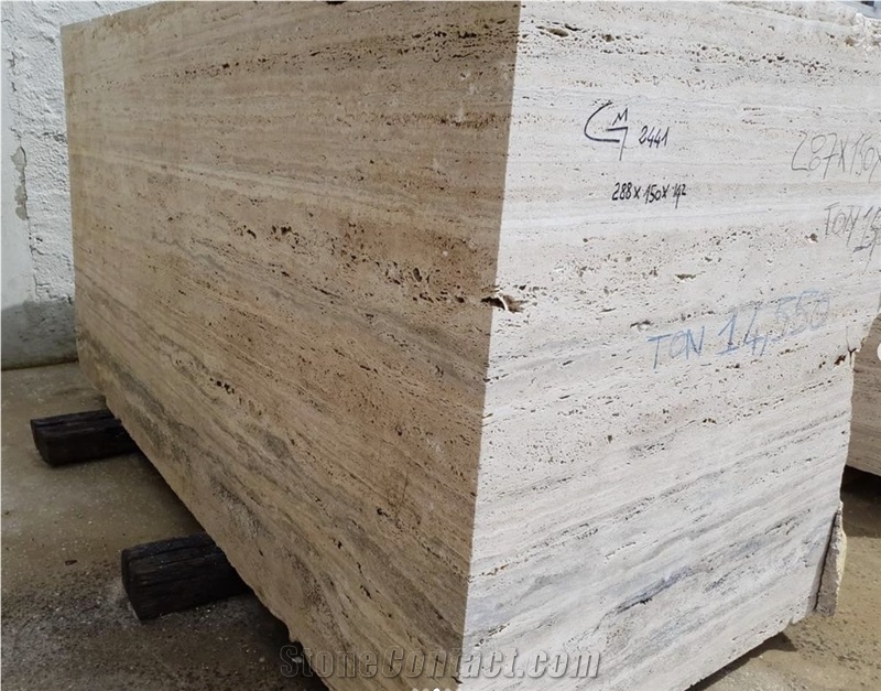 New Travertine Silver- Travertino Silver Blocks