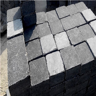 Blue Limestone Cobble European Style Luxury Paving Stone