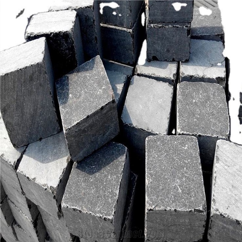 Blue Limestone Cobble European Style Luxury Paving Stone