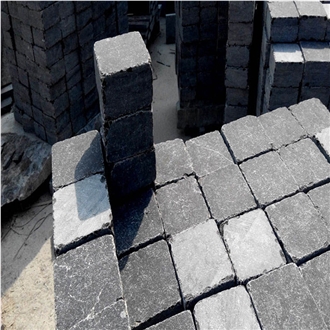 Blue Limestone Cobble European Style Luxury Paving Stone