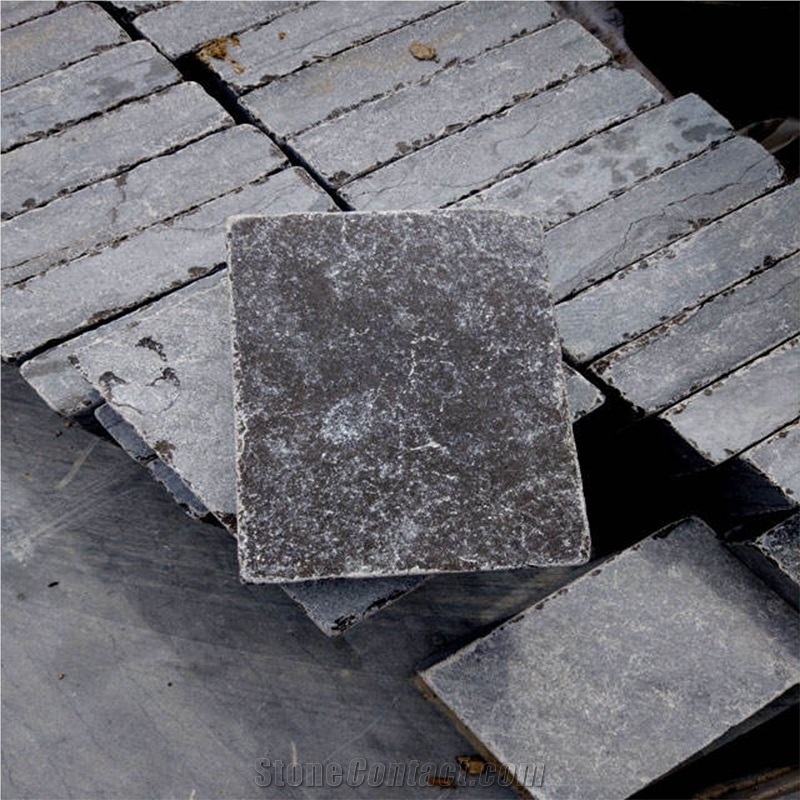 Blue Limestone Cobble European Style Luxury Paving Stone