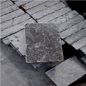 Blue Limestone Cobble European Style Luxury Paving Stone