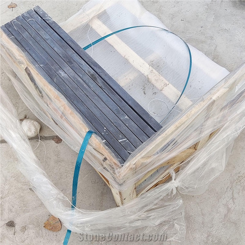 Blue Limestone Honed Wall Copings, Wall Parapets