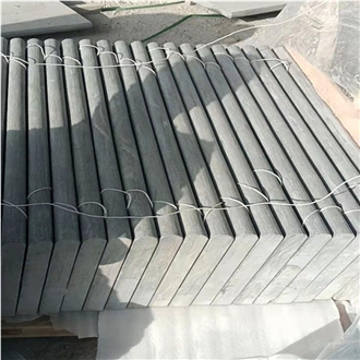 Blue Natural Limestone Curved Swimming Pool Coping Tiles