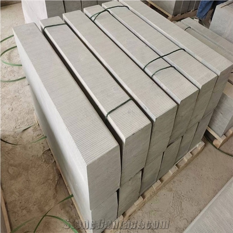Blue Stone With Chiseled Landscaping Kerbstone