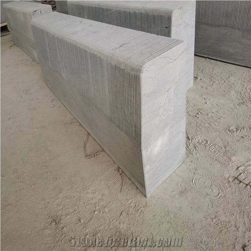 Blue Stone With Chiseled Landscaping Kerbstone