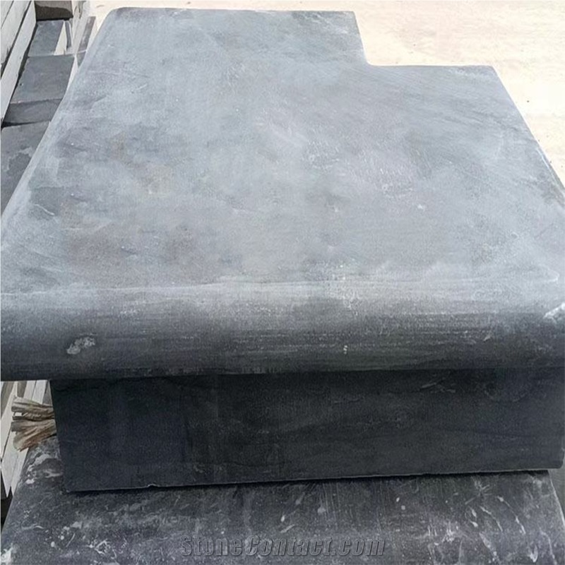 Bullnose Natural Limestone Swimming Pool Coping Tiles Edging