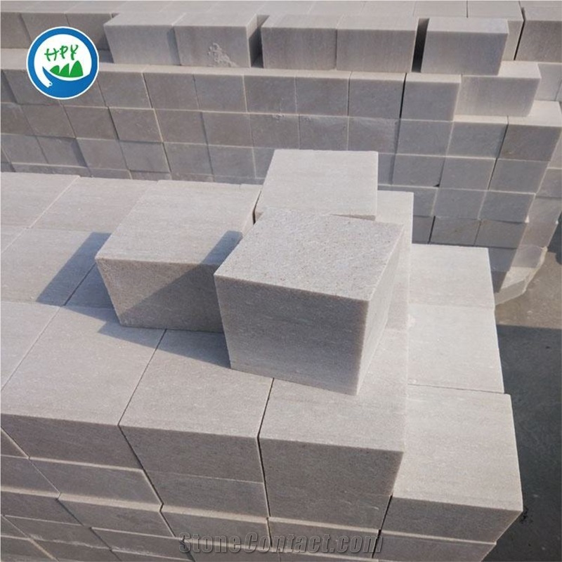 Cheap Price Natural Pure White Marble Beautiful Cobble Stone
