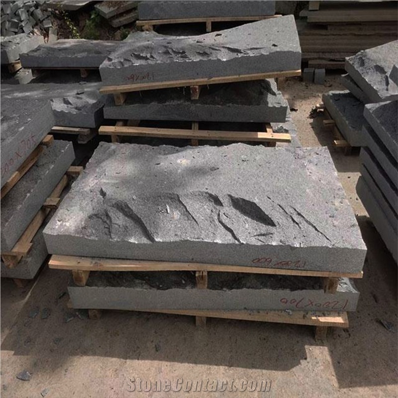 China G654 Split Face Mushroom Stone Wall Tiles
