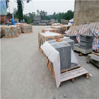 China Natural Grey Sandstone Tiles Cladding
