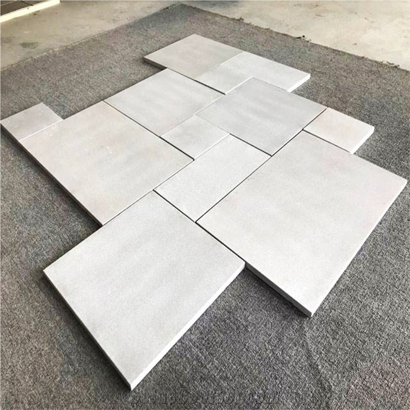 China Snow White Marble Tiles French Pattern Paving Stone