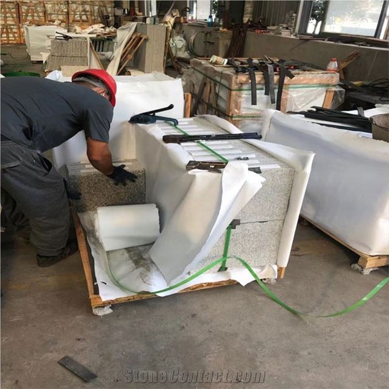 Chinese G603 24X24 2Cm Thickness Granite Stone Flamed Tiles