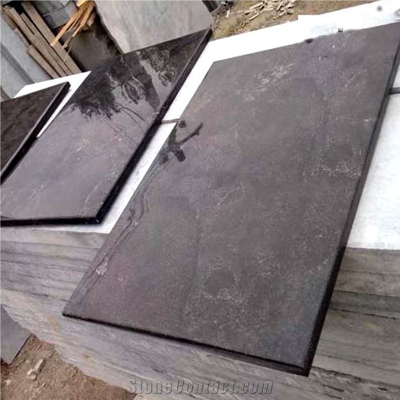 Customized China Blue Limestone Rectangle Table Tops