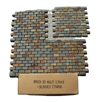 Customized Stacked Stone Veneer Rust Slate Wall Panels