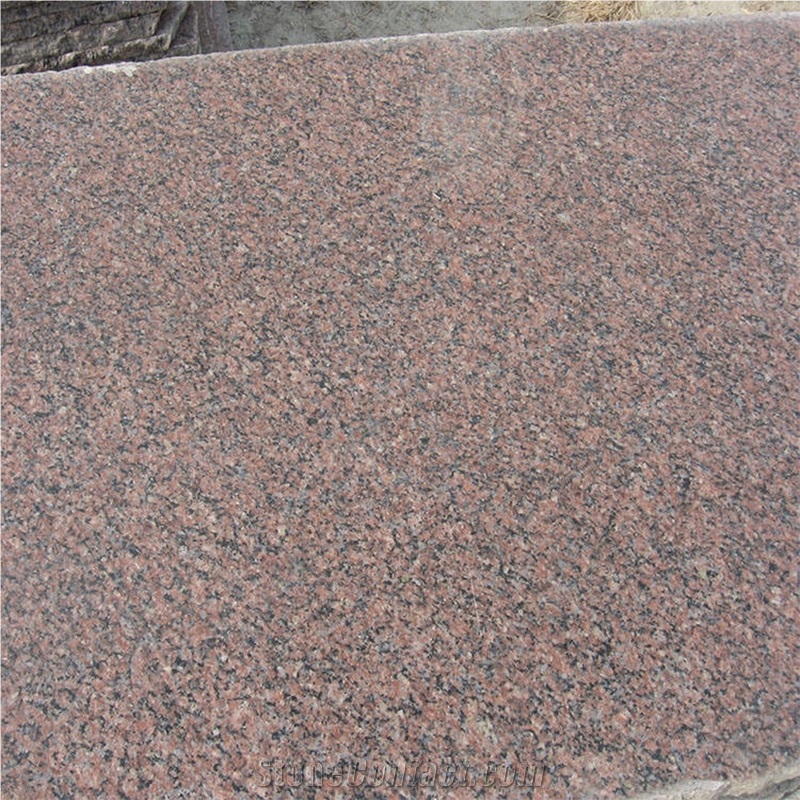 G352 Red Polished Slabs Granite Walkway Pavers Floor Tiles
