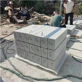 High Quality Flamed Finished G603 Grey Granite Curbstone