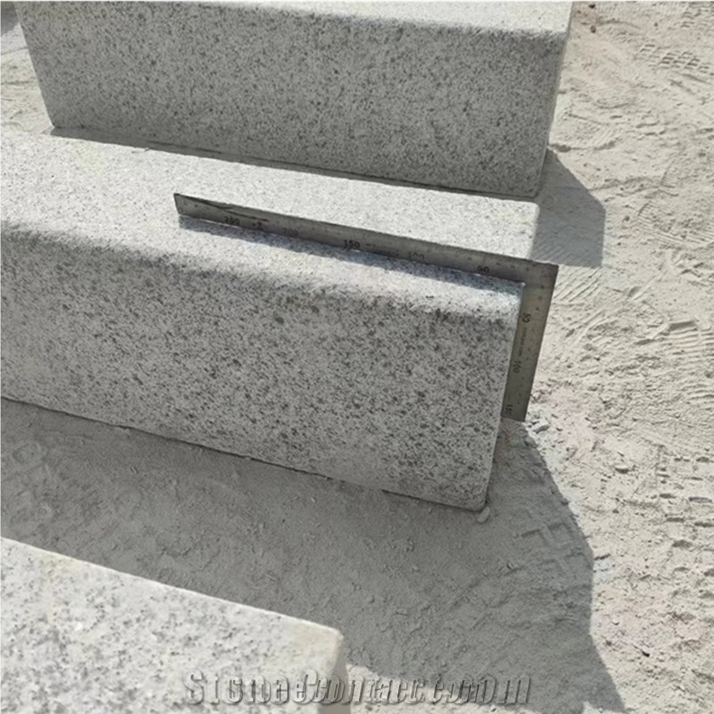 High Quality Flamed Finished G603 Grey Granite Curbstone