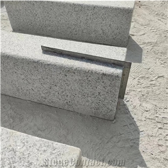High Quality Flamed Finished G603 Grey Granite Curbstone