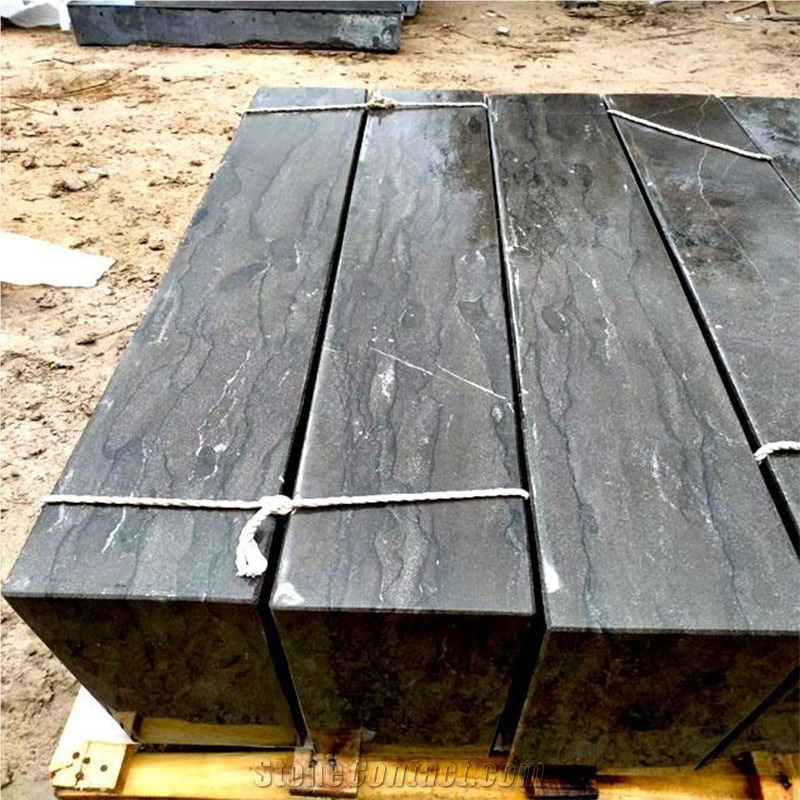 Luxury Swimming Pool Coping Stone - Blue Limestone Pool Deck Tiles