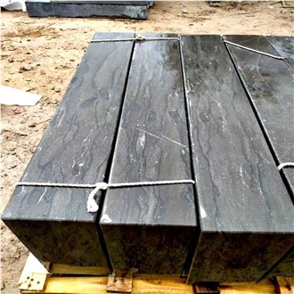 Luxury Swimming Pool Coping Stone - Blue Limestone Pool Deck Tiles