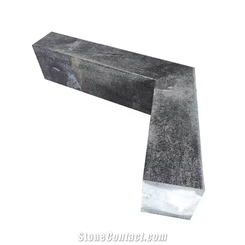 Natural Black Granite Masonry Stone Garden Wall