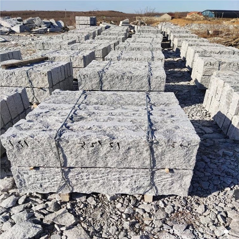 Natural Cheap All Split Grey Granite Curbstone For Sale