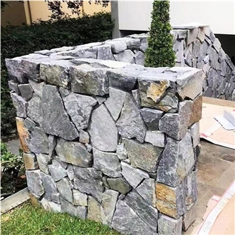 Natural Irregular Wall Cladding Slate Stacked Stone Veneer