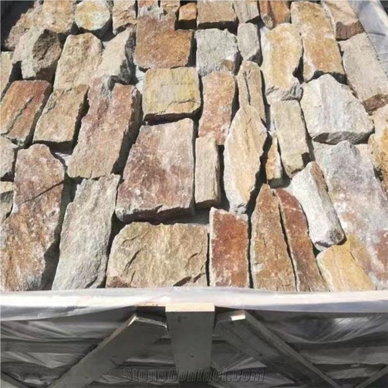 Natural Irregular Wall Cladding Slate Stacked Stone Veneer