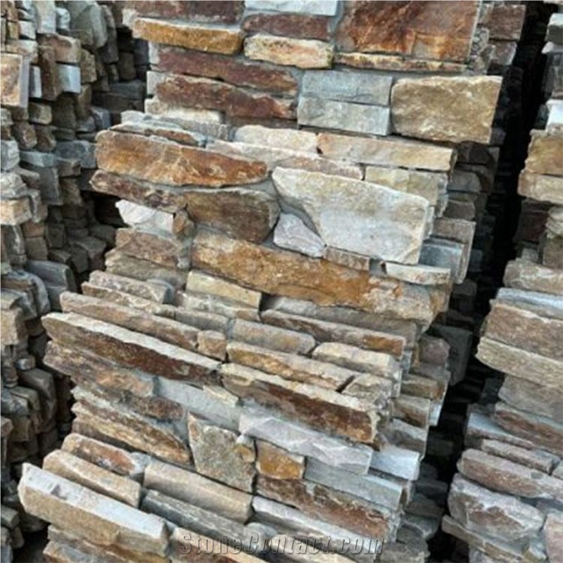 Natural Irregular Wall Cladding Slate Stacked Stone Veneer