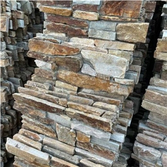 Natural Irregular Wall Cladding Slate Stacked Stone Veneer