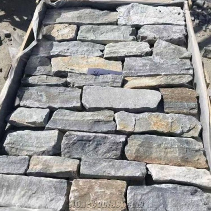 Natural Irregular Wall Cladding Slate Stacked Stone Veneer