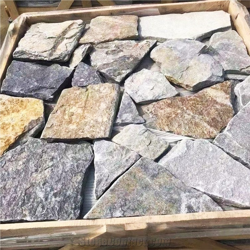 Natural Irregular Wall Cladding Slate Stacked Stone Veneer